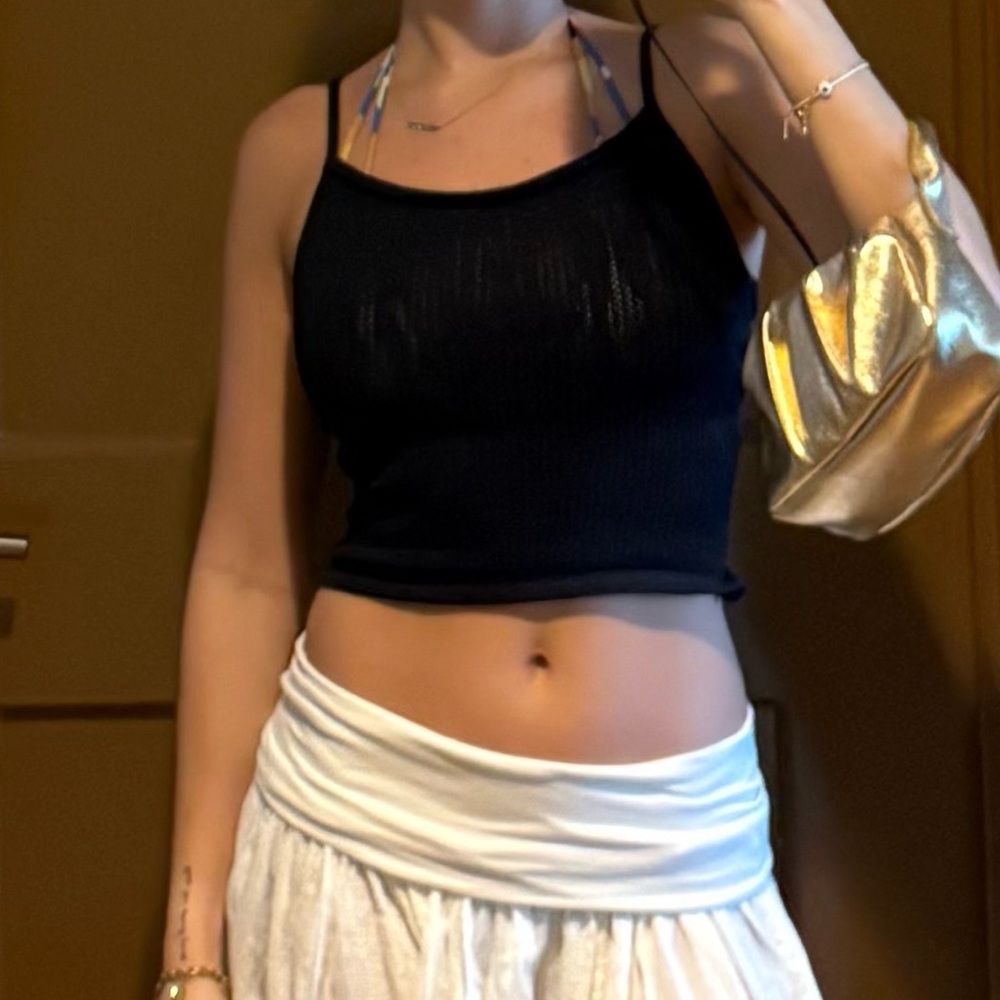 crochet top blue